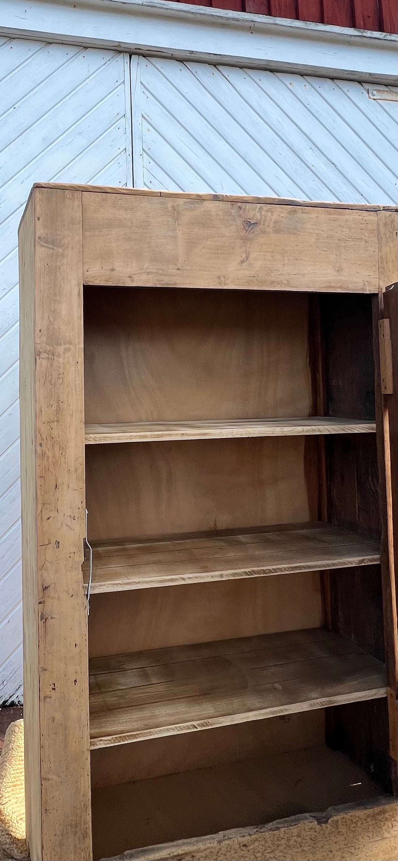 Grand confiturier étroit : bonnetière armoire vaisselier bibliothèque esprit campagne chic