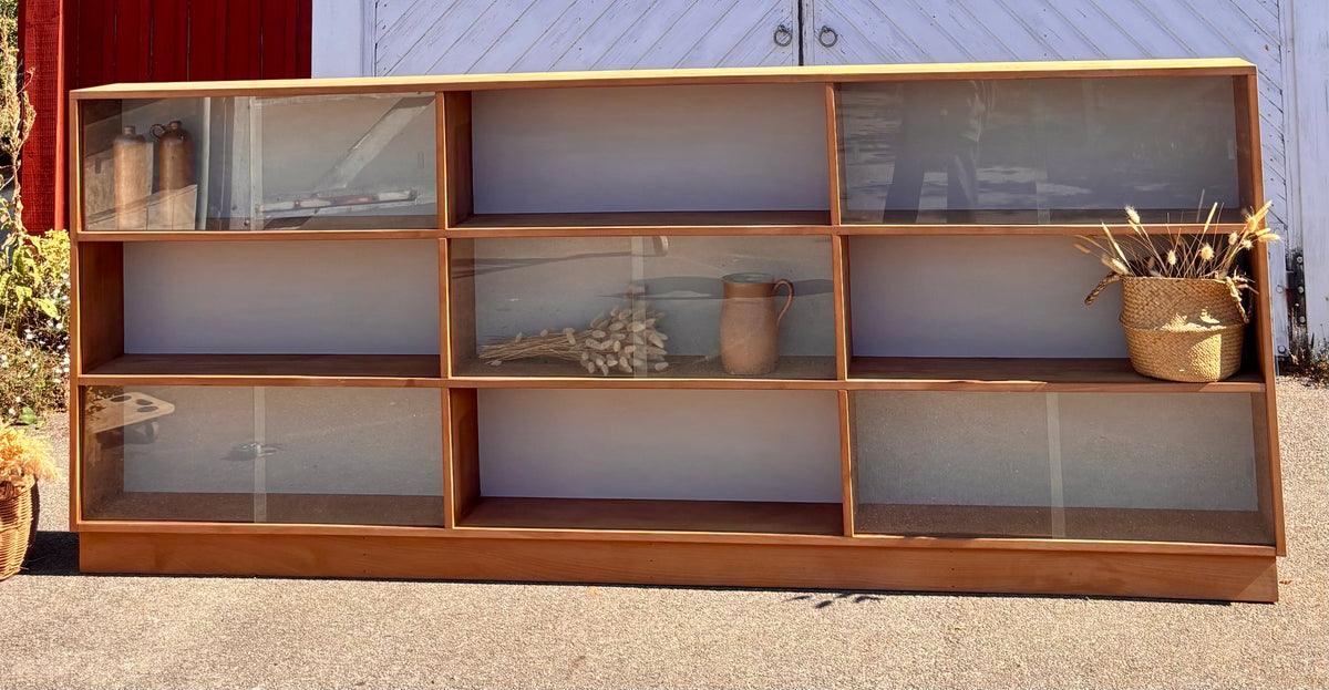 Meuble de métier ancien / Bibliothèque vitrée XXL / Bibus / vitrine magasin…