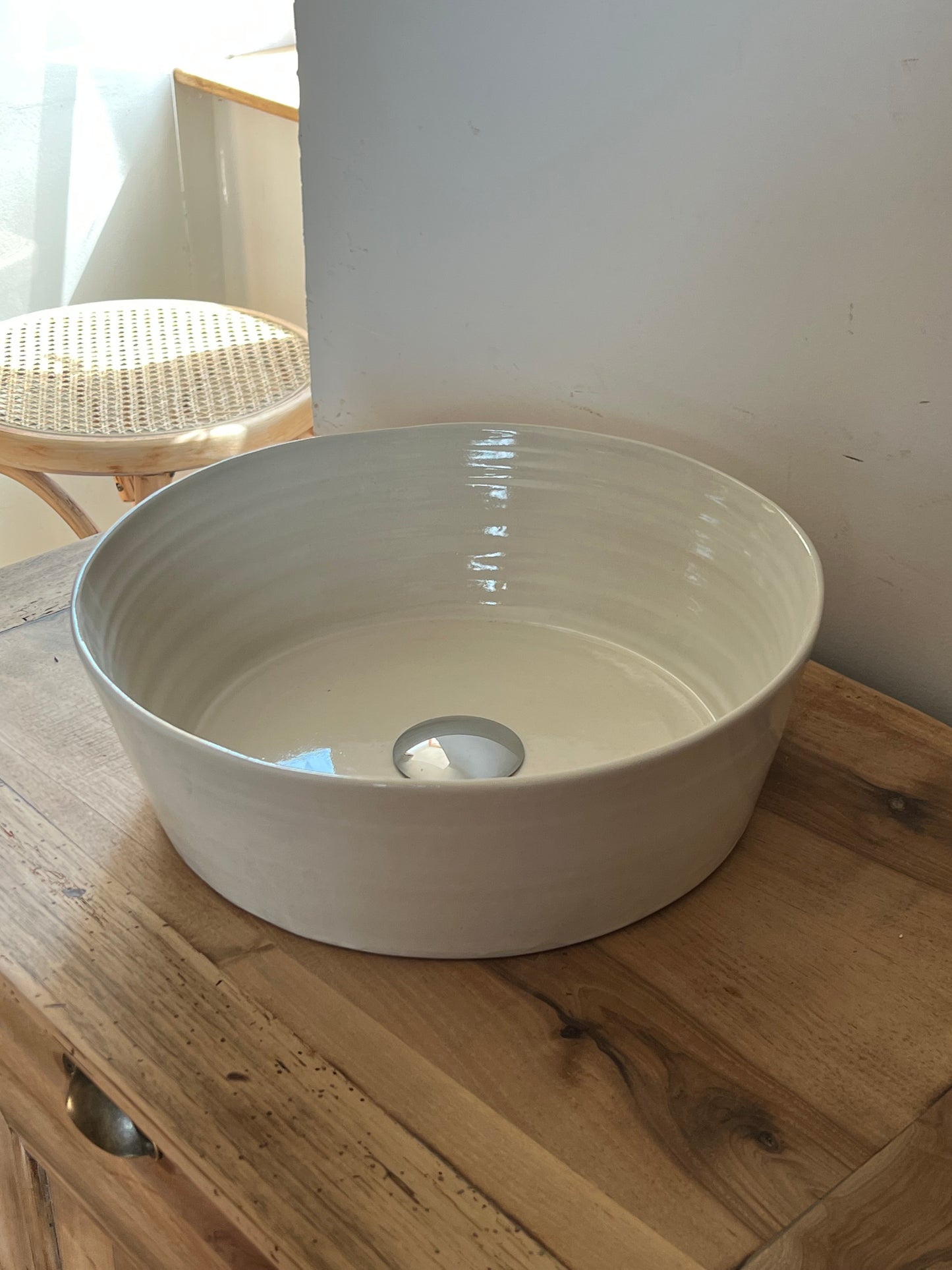 Vasques artisanales en gré céramique