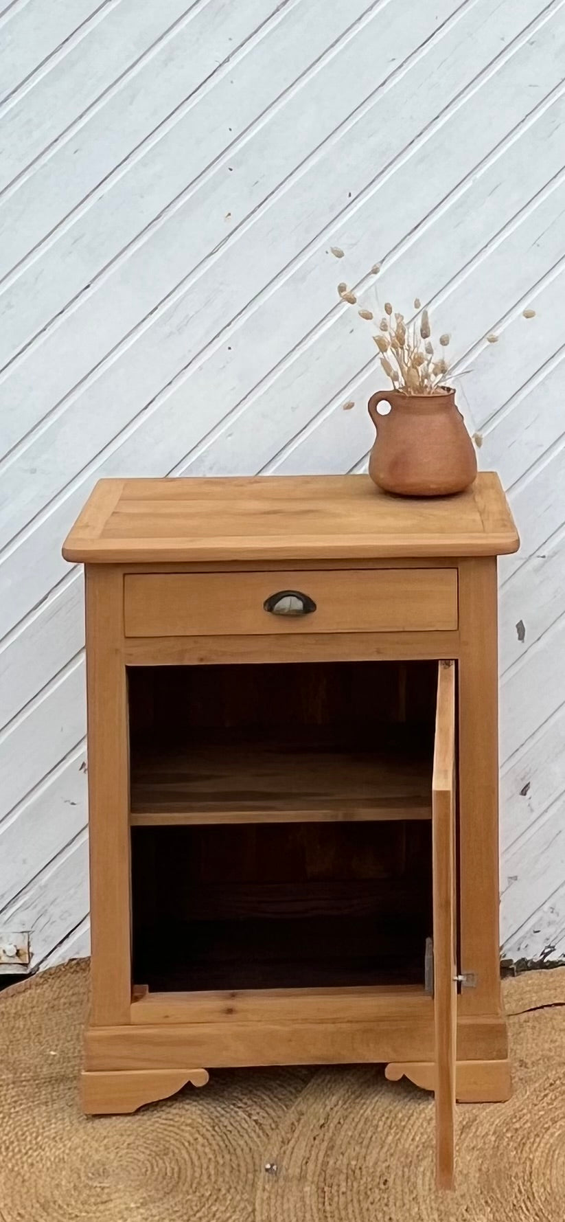 Confiturier ancien rénové en bois massif brut