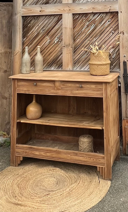 Meuble bas en chêne massif brut : buffet vaisselier meuble vasque meuble d’entrée …