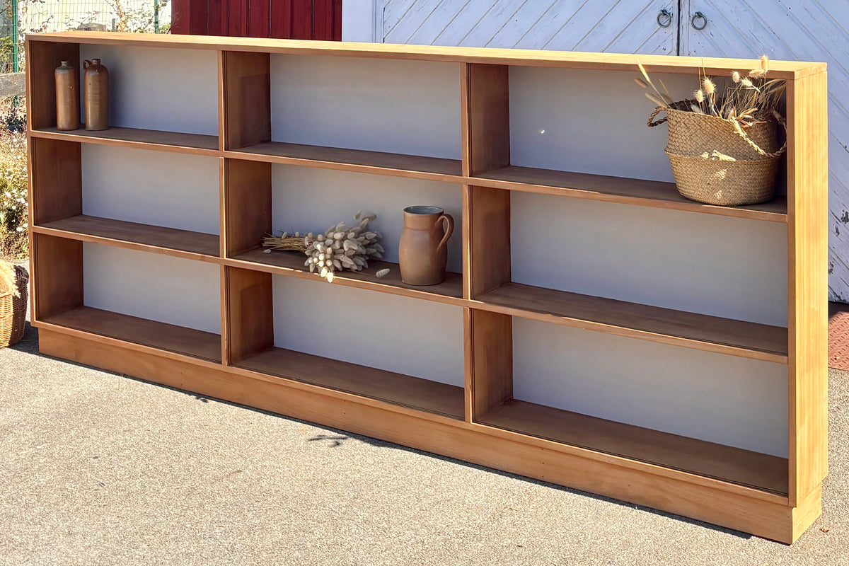 Meuble de métier ancien / Bibliothèque vitrée XXL / Bibus / vitrine magasin…