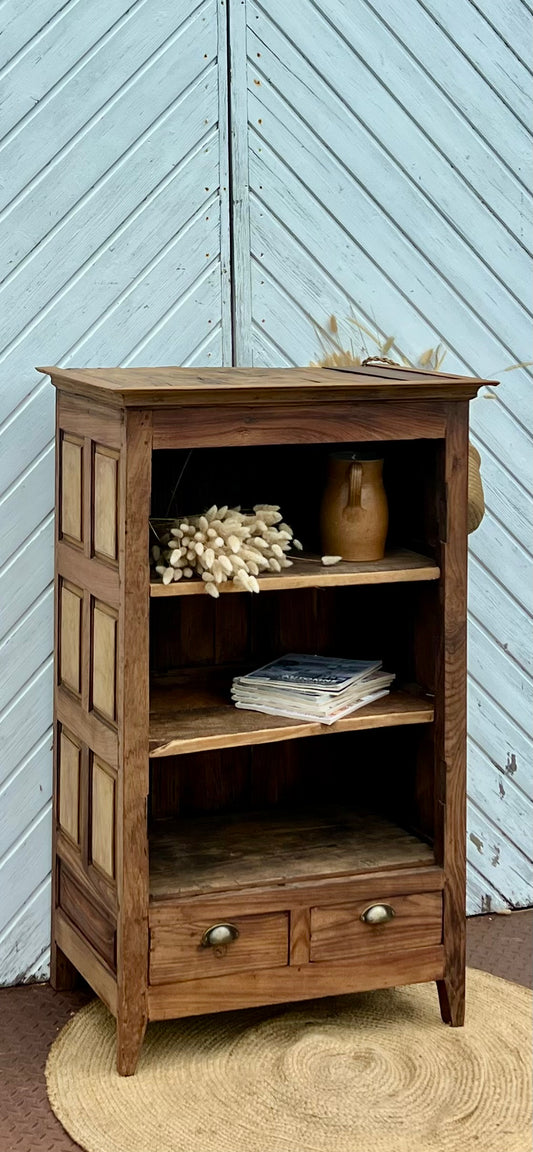 Petite armoire parisienne ancienne esprit campagne chic : vaisselier bibliothèque…