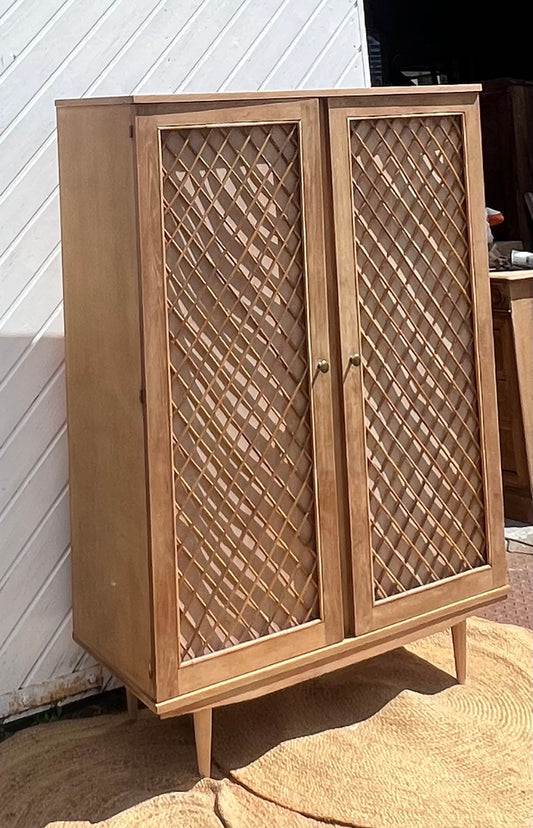Armoire penderie étagères vintage des années 50