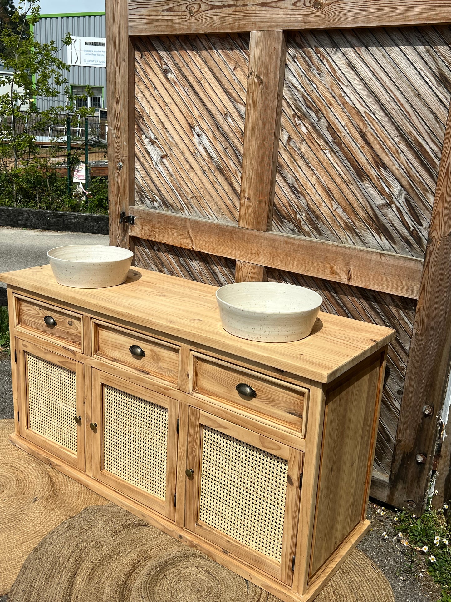 Vasques artisanales en gré céramique