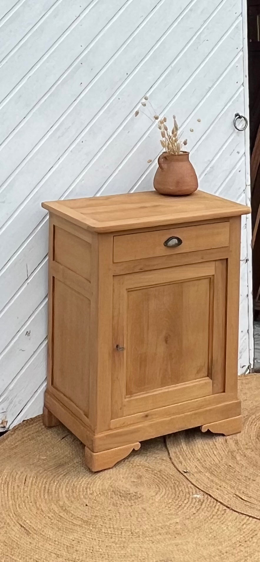 Confiturier ancien rénové en bois massif brut