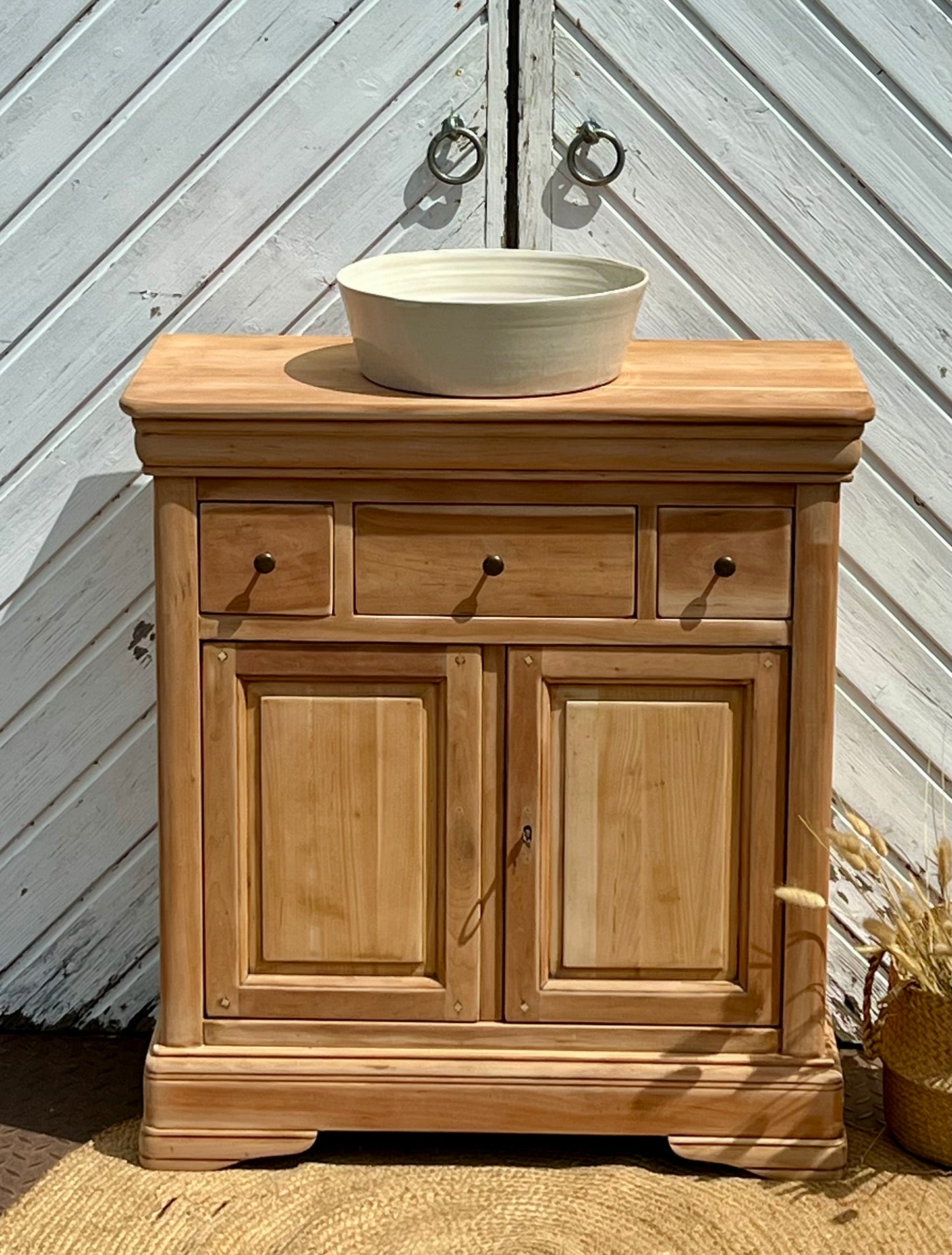 Meuble d’entrée / console / meuble vasque buffet rénové
