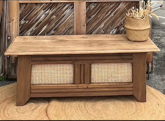 Lot coffre + table basse